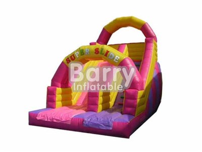 Commercial Single Lane Inflatable Slide With Arch Manufacturer BY-DS-070